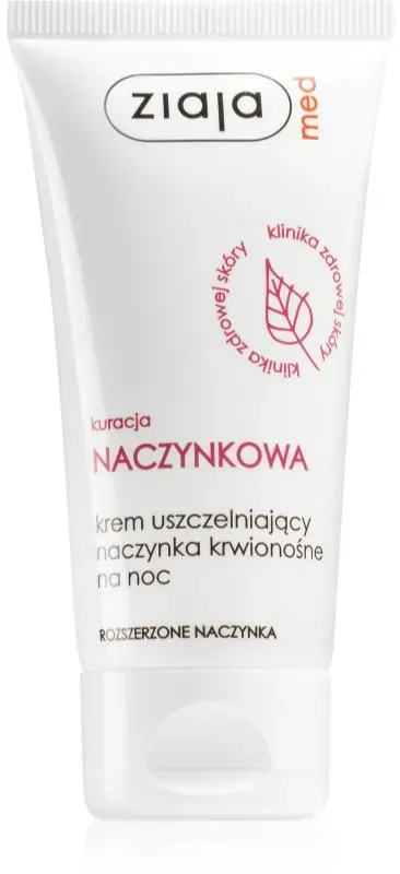 Ziaja Med Capillary Care stärkende Nachtcreme zur Vermeidung platzender Blutgefäße und der Bildung geweiteter Blutgefäße 50 ml