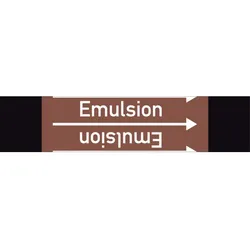 Rohrleitungskennzeichen Emulsion - 33000x90 mm Folie selbstklebend