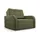 e-meubles Möblo Schlafsessel Grün, Holz, 1-Sitzer, 101x90x100 cm, Wohnzimmer, Sessel, Schlafsessel