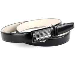 Ledergürtel ANTHONI CROWN, Damen, Gr. 100, schwarz, Leder, unifarben, Gürtel, Schmaler Business-Ledergürtel