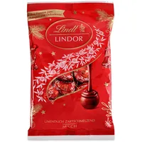 Lindt Schokolade Baumbehang LINDOR | 200 g | LINOR Kugeln für die Weihnachtszeit mit zartschmelzender Füllung zum Aufhängen und Dekorieren | Pralinengeschenk | Schokoladengeschenk