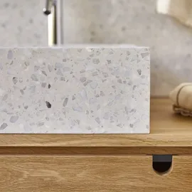 Tikamoon Waschbecken Made aus Premium-Terrazzo in Moon
