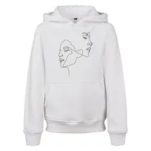 Mister Tee One Line Fit Kapuzenpullover White 9-10 Jahre