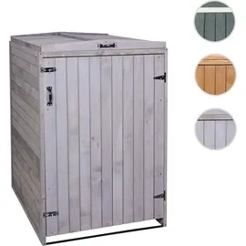 Mendler Mülltonnenverkleidung HWC-H74 126 x 80 cm anthrazit-grau