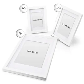 bomoe Emotion Bilderrahmen Set Weiß 20x30 cm 30 St.