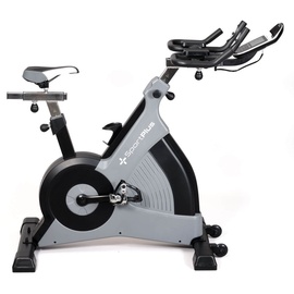 Sportplus Speedbike Indoor Bike, Ergometer bis 500 Watt, Studioqualität Indoor-Cycle mit Wirbelstrombremse, 15 kg Schwungmasse, Heimtrainer | | Grau