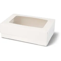 greenbox - Cupcake Boxen (6er), Zellulose-Fenster, weiß, 125 St.