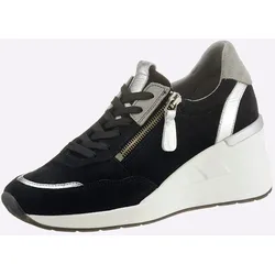 Sneaker CASUAL LOOKS, Damen, Gr. 40, schwarz, Veloursleder, sportlich, Schuhe