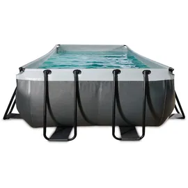 EXIT TOYS Black Leather Pool 400 x 200 x 100 cm inkl. Filterpumpe
