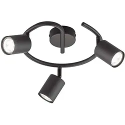 Deckenleuchte Spotlampe Deckenstrahler schwenkbar LED Wohnzimmerleuchte schwarz