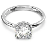 Swarovski Fingerring Stilla Round Cocktailring, mit Swarovski® Kristall silberfarben 58