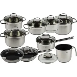 Rösle Elegance Topf-Set 9-tlg. 3 x Kochtopf + 2 x Bratpfanne + Bratentopf + Stielkasserolle + Milchtopf + Dampfeinsatz