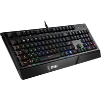 MSI VIGOR GK20 Tastatur QWERTY (kabelgebunden, Membrane Switch, Schwarz