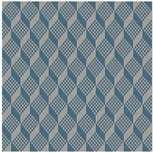 Profhome Gr322306-di 3D Tapete Rauten Muster Blau Hell-grau Achat-grau 5,33 m2