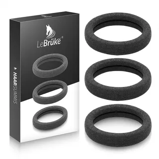 Lebrüke Lebrüke® 50 Haargummis Zopfgummis - Aus Premium Baumwolle - Extra Elastisch & Starker Halt