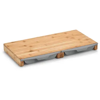 Zeller Schneidebrett-Set Bambus 3-teilig 50 x 28,5 x 4,5 cm Beige/Braun