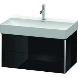 Duravit XSquare 78,4x46cm, sw hgl, 2 Schubk., wandhängend