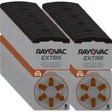 300 x Rayovac Hörgerätebatterien 312 Extra Advanced 1,45V 180mAh 312AU-6XEMF