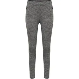 hummel hmlSELBY Tapered Sporthose lang Damen dark grey melange XS