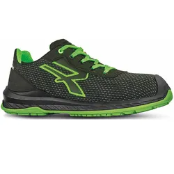 Sicherheitshalbschuhe S1P "ISLAND" Red Industry Green - 42 - schwarz