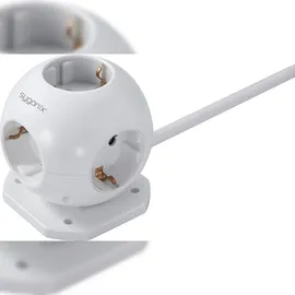 Sygonix Steckdosenleiste 1,40 m Weiß 1 St.