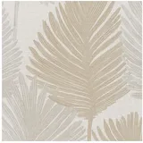 A.S. Création Vliestapete Floral Blätter 10,05 m x 0,53 m Creme 786731