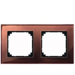 M-Plan Echtglasrahmen, 2fach (Mahagonibraun)