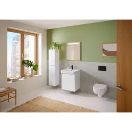 Geberit Renova Plan Wand-Tiefspül-WC mit WC-Sitz Weiß