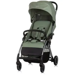 Chipolino Kinderwagen Illusion klappbar, verstellbare Fußstütze, Federung, Korb grün