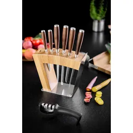 Rösle Messerschärfer, 3 Stufen, Schleifkopf wechselbar, stabiler Stand, ergonomischer Griff