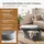 Blumtal Sitzbank Samt Grau 76 x 42 x 42,5 cm