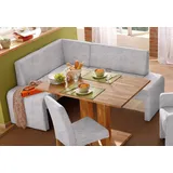 Home Affaire Bologna 180 x 84 x 140 cm Microfaser langer Schenkel rechts hellgrau