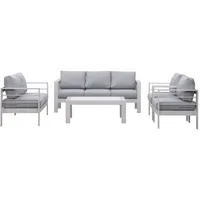 Gartenlounge-Set (Gletscherbach) Lounge Set modisches Gartenmöbelset für 6-7 Personen, Balkonset Sit