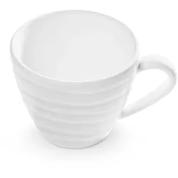 Gmundner Keramik Weißgeflammt  Kaffeetasse Gourmet (0 2L)