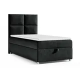 Best For Home Boxbett, Schwarz, Textil, Rechteckig, 100x200 cm, Schlafzimmer, Betten, Boxspringbetten