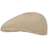 Stetson Paradise Cotton Schirmmütze Flat Cap UV-Schutz 40 Baumwolle Herren Sommer Winter beige XXL (62-63 cm) - XXL