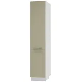 Feldmann-Wohnen Apothekerschrank, Creme, Weiß, Holzwerkstoff, 3 Fächer, 1 Schubladen, Rechteckig, 40x207x59 cm, Küchen, Küchenmöbel, Küchenschränke, Apothekerschränke