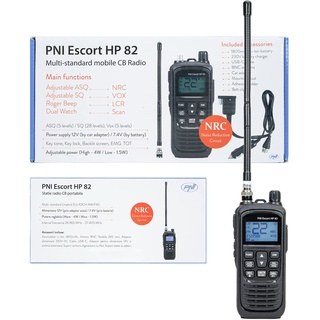 PNI Tragbares CB-Funkgerät PNI Escort HP 82, Multistandard, 4 W, 12 V, AM-FM, NRC, Dual Watch, Roger Bee, Walkie-Talkie