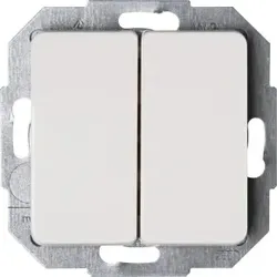 Kopp 618513084 MILANO - Serienschalter, Farbe: weiß