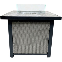 Tepro Feuerstelle Medfield, Gasfeuerstelle, BxLxH: 76,5x76,5x65,5 cm grau