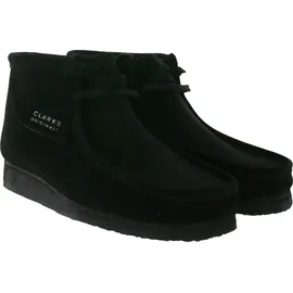 CLARKS Wallabee Boot Herren Schwarz 45