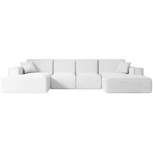 altdecor Wohnlandschaft, Weiß, 6-Sitzer, U-Form, 344x73x165 cm, Wohnzimmer, Sofas & Couches, Wohnlandschaften, Wohnlandschaften in U-Form