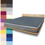 JONA SLEEP Topper-Bezug 80 x 200 cm grau