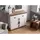 MASSIVMOEBEL24.DE Sideboard 107 x 90 x 45 cm Weiß