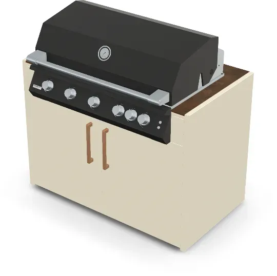 Brabura Fusion 500 RM Modul| Neuestes Edelstahlmodell - Iron Corten / Perle Blanche / Holzgriff