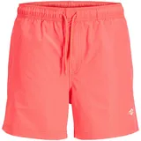 Jack & Jones PlusSize Badeshorts JPSTMAUI TROPIC SOLID SWIM SHORTS PLS Rot 48