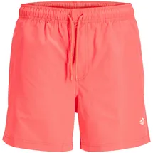 Jack & Jones PlusSize Badeshorts JPSTMAUI TROPIC SOLID SWIM SHORTS PLS Rot 48