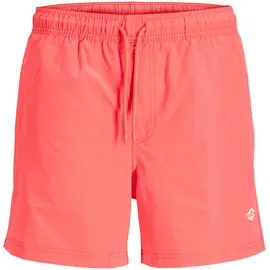 Jack & Jones PlusSize Badeshorts JPSTMAUI TROPIC SOLID SWIM SHORTS PLS Rot 48