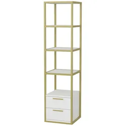 WellHome Loira Bücherregal, 100% Spanplatte, Dicke: 18 mm