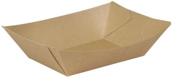 Greenbox Snackschalen Premium, braun, bio-beschichtet DCA06453 , 1 Karton = 3 Packungen à 200 Stück, Fassungsvermögen: 800 ml